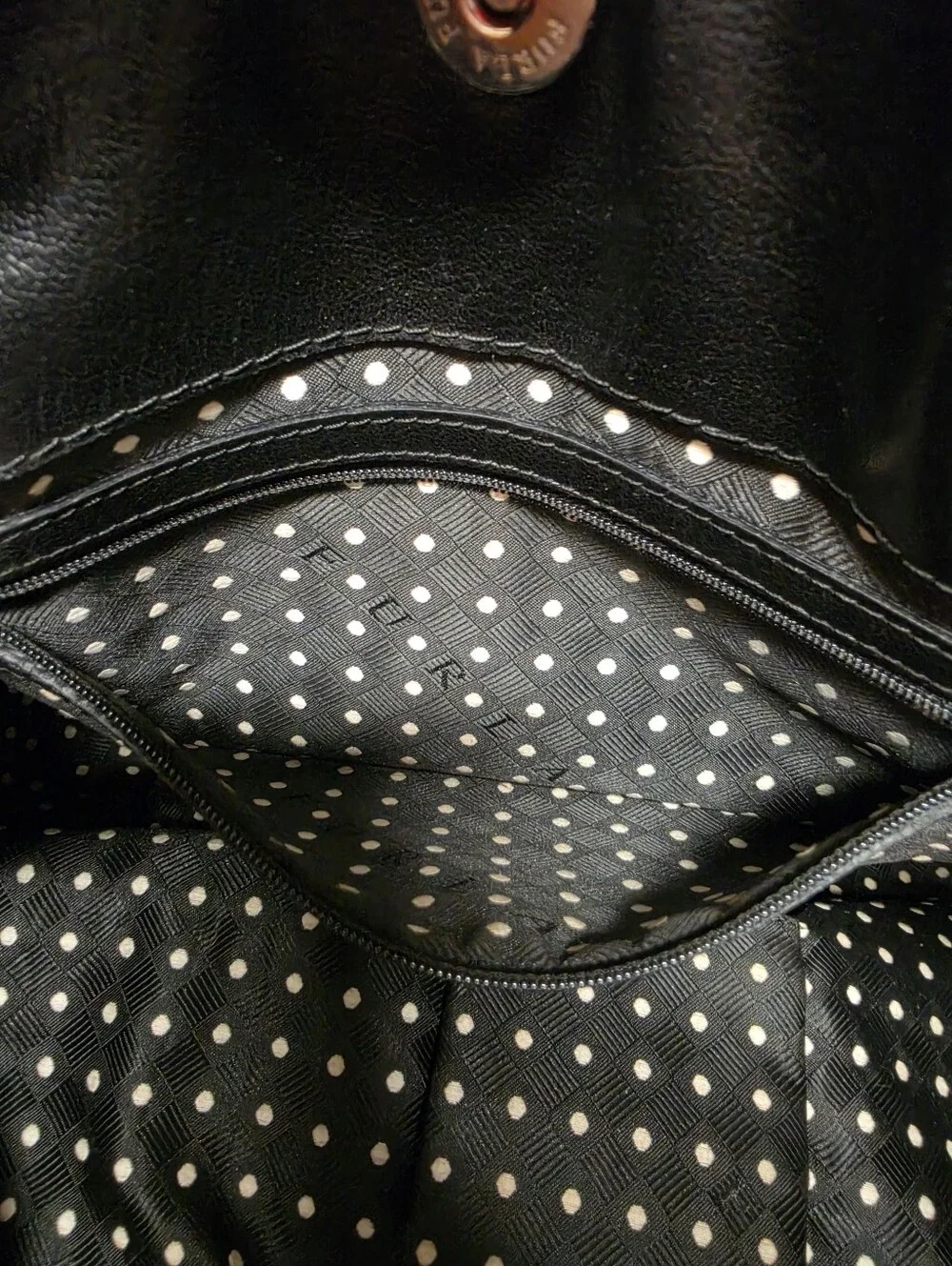 Vintage Furla Carmen Drawstring Shoulder Tote Bag